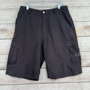 Fox Racing Cargo Shorts Men's Size 30 Black Cycling Mountain Biking